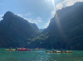 Khách nước ngoài trên Vịnh