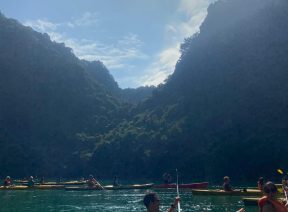 Khách nước ngoài trên Vịnh
